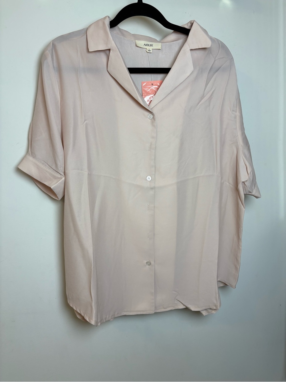 NWT Aiblee Cream Blush Blouse